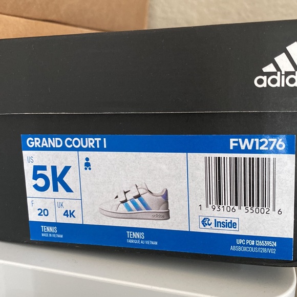 Toddler Adidas Grand Court Sneaker - Picture 5 of 5